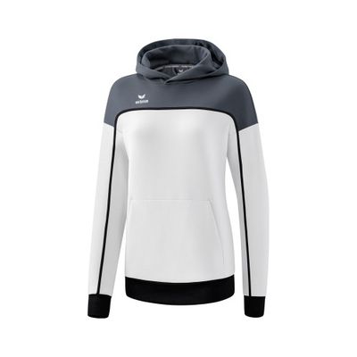 Foto van ERIMA CHANGE by erima sweatshirt met capuchon Dames | wit/slate grey/zwart | 1072316