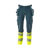 Mascot Accelerate Safe Broek met spijkerzakken | 19131-711 | 4417-donkerpetrol/hi-vis geel