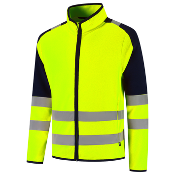 Foto van Fleecejack High Vis Redefined | fluorgeel/donkermarine | 306120-17010 | TRICORP WORKWEAR