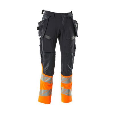 Foto van Mascot Accelerate Safe Broek met spijkerzakken | 19131-711 | 01014-donkermarine/hi-vis oranje