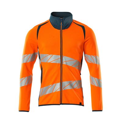 Mascot Accelerate Safe Sweatshirt met rits | 19184-781 | 1444-hi-vis oranje/donkerpetrol