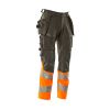 Afbeelding van Mascot Accelerate Safe Broek met spijkerzakken | 19131-711 | 1814-donkerantraciet/hi-vis oranje