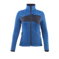 Mascot 18155-951 Gebreide trui met rits azur blauw/donker marine