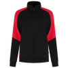 Afbeelding van Sweatvest Bicolor Redefined Dames | zwart/helderrood | 306122-09202 | TRICORP WORKWEAR