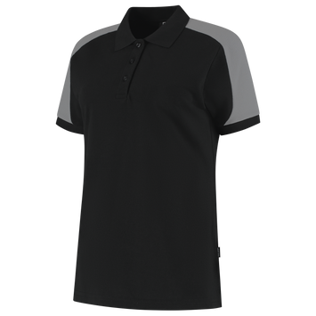 Foto van Poloshirt Bicolor Redefined Dames | zwart/grijs | 206108-09 | TRICORP WORKWEAR
