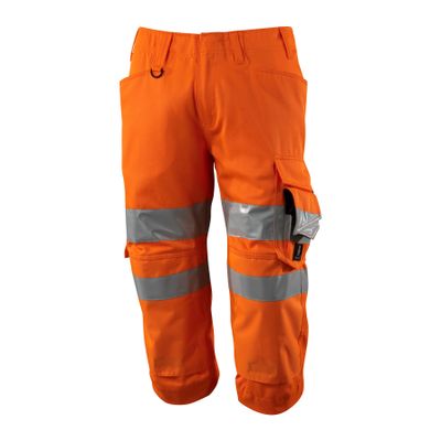 Foto van Driekwart broek met kniezakken, klasse 2 | 17549-860 | 014-hi-vis oranje