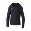 Afbeelding van ERIMA EVO STAR sweatshirt met capuchon Unisex | zwart/ultra violet | 1072407