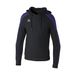 ERIMA EVO STAR sweatshirt met capuchon Unisex | zwart/ultra violet | 1072407