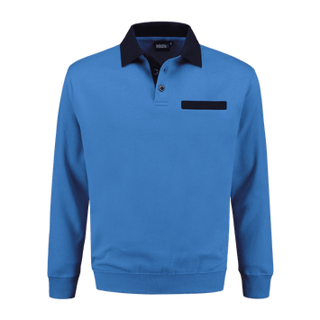 Foto van Indushirt PSW 300 Polosweater korenblauw-marine