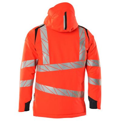 Foto van Mascot Accelerate Safe Winterjas | 19035-449 | 22210-hi-vis rood/donkermarine