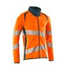 Afbeelding van Mascot Accelerate Safe Sweatshirt met rits | 19184-781 | 1444-hi-vis oranje/donkerpetrol