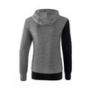 Afbeelding van 5-C sweatshirt met capuchon Dames | zwart/grey melange/wit | 1071913