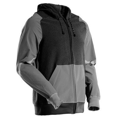 Mascot Customized Hooded sweater met rits | 22686-466 | 8909-steengrijs/zwart