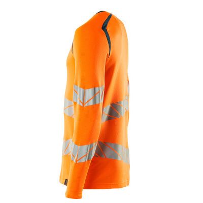 Foto van Mascot Accelerate Safe T-shirt, met lange mouwen | 19081-771 | 1444-hi-vis oranje/donkerpetrol