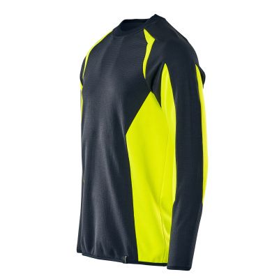 Foto van Mascot Accelerate Safe Sweatshirt | 22084-781 | 01017-donkermarine/hi-vis geel