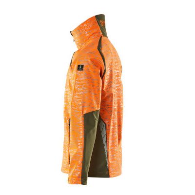 Foto van Mascot Accelerate Safe Softshell jas | 19202-291 | 1433-hi-vis oranje/mosgroen