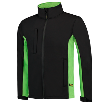 Foto van Softshell Bicolor | zwart/limegroen | 402002-0937 | TRICORP WORKWEAR