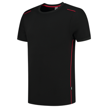 Foto van T-shirt Accent | zwart/rood | 102703-0902 | TRICORP WORKWEAR