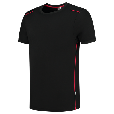 Foto van T-shirt Accent | zwart/rood | 102703-0902 | TRICORP WORKWEAR