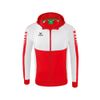 Afbeelding van ERIMA Six Wings trainingsjack met capuchon Kinderen | rood/wit | 1032215