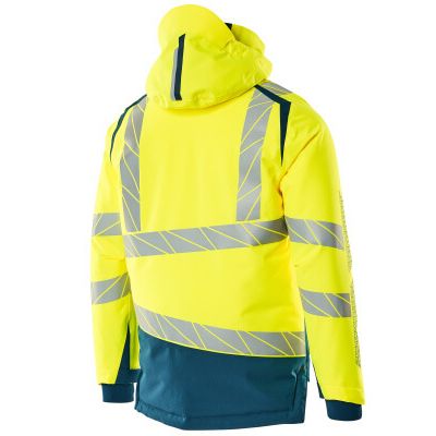 Foto van Mascot Accelerate Safe Winterjas | 19335-231 | 1744-hi-vis geel/donkerpetrol