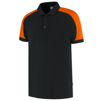 Foto van Poloshirt Bicolor Redefined | zwart/oranje | 206106-0998 | TRICORP WORKWEAR