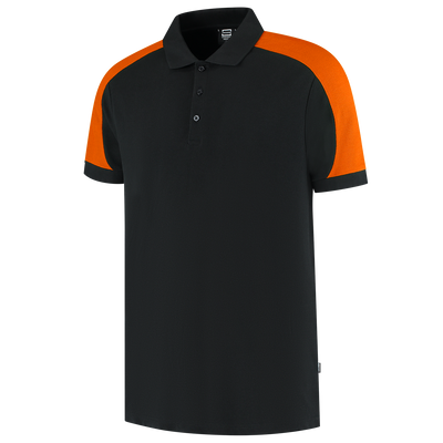 Foto van Poloshirt Bicolor Redefined | zwart/oranje | 206106-0998 | TRICORP WORKWEAR
