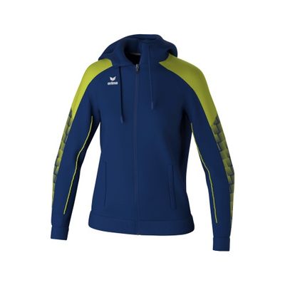 Foto van ERIMA EVO STAR trainingsjack met capuchon Dames | new navy/lime | 1032440