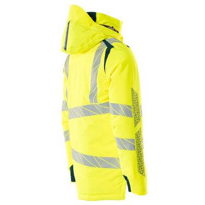 Foto van Mascot Accelerate Safe Winterjas | 19035-449 | 1744-hi-vis geel/donkerpetrol