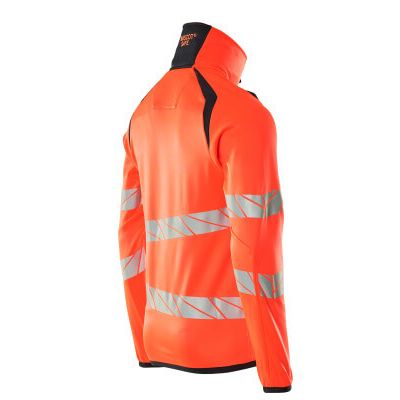 Foto van Mascot Accelerate Safe Fleecetrui met rits | 19103-315 | 22210-hi-vis rood/donkermarine