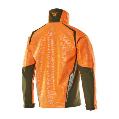 Foto van Mascot Accelerate Safe Softshell jas | 19202-291 | 1433-hi-vis oranje/mosgroen