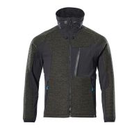 Gebreid jack met membraan | 17105-309 | 03309-mosgroen/zwart