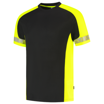 Foto van T-shirt Reflective Redefined | zwart/fluorgeel | 106104-0917 | TRICORP WORKWEAR