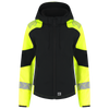 Afbeelding van Softshell Capuchon Reflective Redefined Dames | zwart/fluorgeel | 406115-0917 | TRICORP WORKWEAR