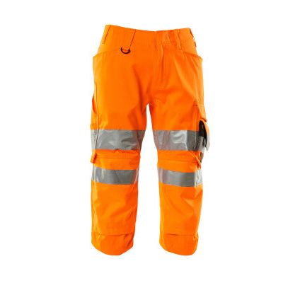 Foto van Driekwart broek met kniezakken, klasse 2 | 17549-860 | 014-hi-vis oranje