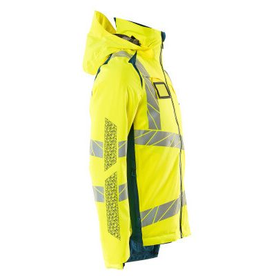 Foto van Mascot Accelerate Safe Winterjas | 19035-449 | 1744-hi-vis geel/donkerpetrol