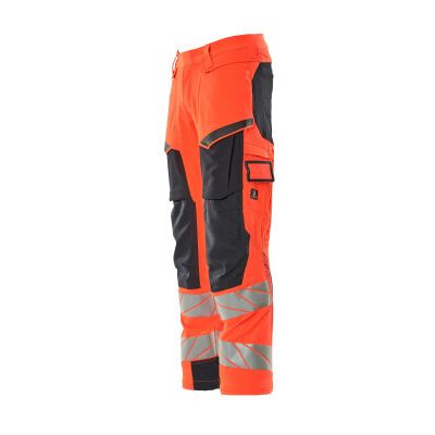 Foto van Mascot Accelerate Safe Broek met kniezakken | 19079-511 | 22210-hi-vis rood/donkermarine