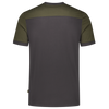 Afbeelding van T-shirt Bicolor Naden | donkergrijs/legergroen | 102006-1813 | TRICORP WORKWEAR