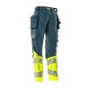 Afbeelding van Mascot Accelerate Safe Broek met spijkerzakken | 19131-711 | 4417-donkerpetrol/hi-vis geel