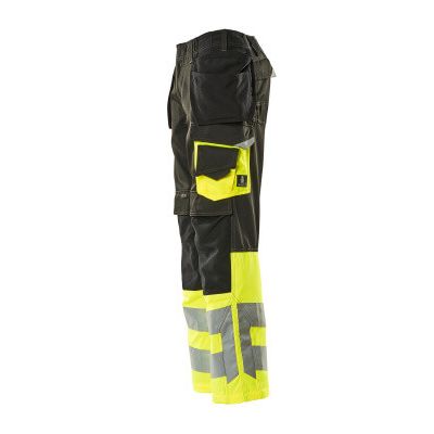 Foto van Broek met spijkerzakken, klasse 1 | 17531-860 | 0917-zwart/hi-vis geel