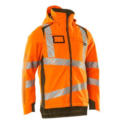 Foto van Mascot Accelerate Safe Winterjas | 19035-449 | 1433-hi-vis oranje/mosgroen