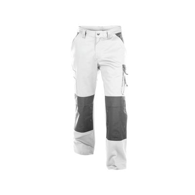 Foto van Dassy broek BOSTON | 200426 | wit/cementgrijs |245g/m2