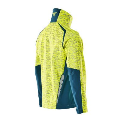 Foto van Mascot Accelerate Safe Softshell jas | 19202-291 | 1744-hi-vis geel/donkerpetrol