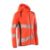 Afbeelding van Mascot Accelerate Safe Capuchontrui met rits | 19284-781 | 22210-hi-vis rood/donkermarine