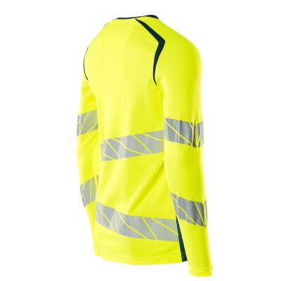 Foto van Mascot Accelerate Safe T-shirt, met lange mouwen | 19081-771 | 1744-hi-vis geel/donkerpetrol