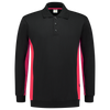Afbeelding van Polosweater Bicolor | zwart/rood | 302003-0902 | TRICORP WORKWEAR