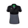 Afbeelding van ERIMA Six Wings polo Dames | slate grey/zwart | 1112214