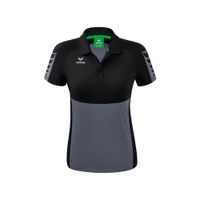 ERIMA Six Wings polo Dames | slate grey/zwart | 1112214