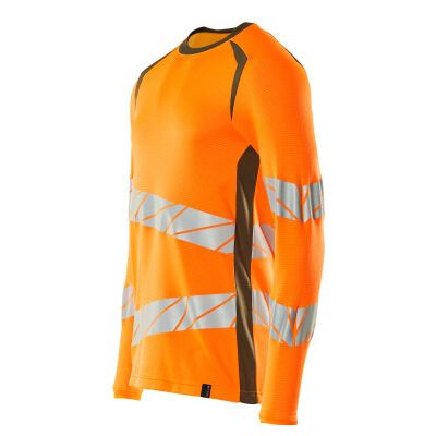 Foto van Mascot Accelerate Safe T-shirt, met lange mouwen | 19081-771 | 1433-hi-vis oranje/mosgroen