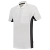 Afbeelding van Poloshirt Bicolor Borstzak | wit/donkergrijs | 202002-0618 | TRICORP WORKWEAR
